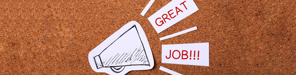 positive messaging on cork board